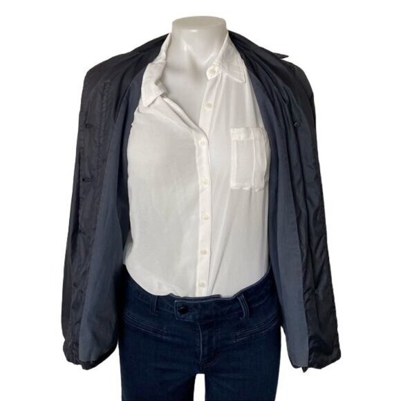 Banana Republic Blue Light Down Button Down Jacket Size XS - Picture 8 of 9